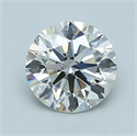 Natural Diamond 1.90 Carats, Round with Excellent Cut, G Color, VVS2 Clarity and Certified by IGI