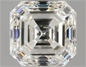 Natural Diamond 1.00 Carats, Asscher with  Cut, H Color, VS2 Clarity and Certified by IGI