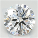 Lab Grown Diamond 3.46 Carats, Round with Ideal Cut, D Color, VVS1 Clarity and Certified by IGI