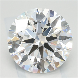 Picture of Lab Grown Diamond 3.46 Carats, Round with Ideal Cut, D Color, VVS1 Clarity and Certified by IGI