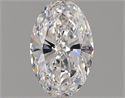 Natural Diamond 0.72 Carats, Oval with  Cut, D Color, VVS1 Clarity and Certified by GIA