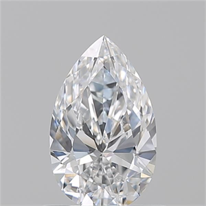 Picture of Natural Diamond 0.71 Carats, Pear with  Cut, D Color, VVS1 Clarity and Certified by GIA