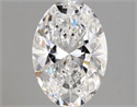 Natural Diamond 1.20 Carats, Oval with  Cut, D Color, VVS2 Clarity and Certified by GIA