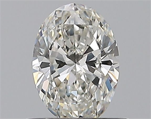 Picture of Natural Diamond 0.52 Carats, Oval with  Cut, H Color, VS1 Clarity and Certified by GIA