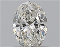Natural Diamond 0.52 Carats, Oval with  Cut, H Color, VS1 Clarity and Certified by GIA