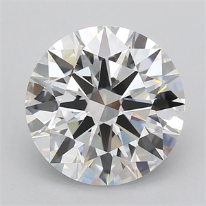 Picture of Lab Grown Diamond 5.11 Carats, Round with Excellent Cut, D Color, IF Clarity and Certified by GIA