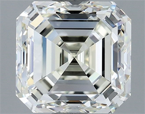 Foto Diamante Natural 3.03 quilates, Asscher , Color J, claridad VVS1 y certificado IGI de