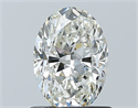 Natural Diamond 0.90 Carats, Oval with  Cut, I Color, VS2 Clarity and Certified by GIA