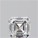 Diamante Natural 0.92 quilates, Asscher , Color G, claridad IF y certificado GIA