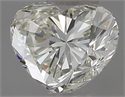 Natural Diamond 0.50 Carats, Heart with  Cut, J Color, VS2 Clarity and Certified by IGI