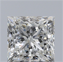 Natural Diamond 1.50 Carats, Princess with  Cut, I Color, SI1 Clarity and Certified by GIA