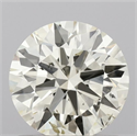 Natural Diamond 0.92 Carats, Round with Excellent Cut, L Color, SI1 Clarity and Certified by IGI
