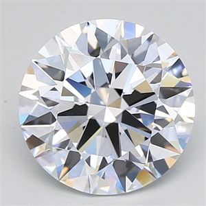 Picture of Lab Grown Diamond 3.40 Carats, Round with Excellent Cut, E Color, IF Clarity and Certified by GIA
