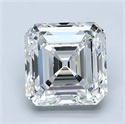 Diamante Natural 2.50 quilates, Asscher , Color G, claridad VS2 y certificado GIA
