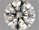 Natural Diamond 0.90 Carats, Round with Excellent Cut, K Color, VS1 Clarity and Certified by GIA