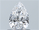 Natural Diamond 0.51 Carats, Pear with  Cut, D Color, VVS1 Clarity and Certified by GIA