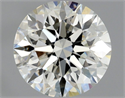 Natural Diamond 0.90 Carats, Round with Excellent Cut, I Color, VVS2 Clarity and Certified by GIA