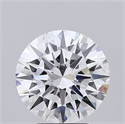 Lab Grown Diamond 3.51 Carats, Round with Excellent Cut, F Color, VVS2 Clarity and Certified by IGI