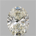 Natural Diamond 1.70 Carats, Oval with  Cut, L Color, SI2 Clarity and Certified by GIA