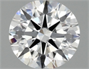 Lab Grown Diamond 1.10 Carats, Round with Ideal Cut, D Color, VS1 Clarity and Certified by IGI