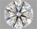 Natural Diamond 0.91 Carats, Round with Very Good Cut, F Color, VS1 Clarity and Certified by GIA