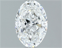 Natural Diamond 1.01 Carats, Oval with  Cut, G Color, SI2 Clarity and Certified by GIA