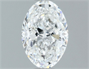 Natural Diamond 1.01 Carats, Oval with  Cut, G Color, SI2 Clarity and Certified by GIA