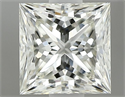 Natural Diamond 0.84 Carats, Princess with  Cut, K Color, VVS1 Clarity and Certified by GIA