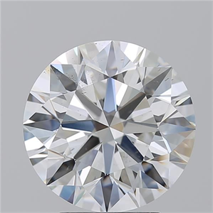 Picture of Natural Diamond 4.08 Carats, Round with Excellent Cut, I Color, SI1 Clarity and Certified by GIA