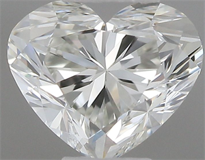 Picture of Natural Diamond 0.41 Carats, Heart with  Cut, G Color, VVS2 Clarity and Certified by IGI