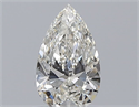 Natural Diamond 0.52 Carats, Pear with  Cut, H Color, VS2 Clarity and Certified by GIA