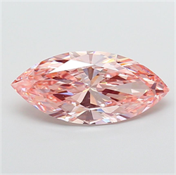 Picture of Lab Grown Diamond 4.01 Carats, Marquise with  Cut, Fancy Intense Pink Color, VS2 Clarity and Certified by IGI