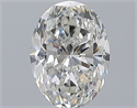 Natural Diamond 2.01 Carats, Oval with  Cut, G Color, SI1 Clarity and Certified by GIA