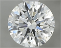 Natural Diamond 0.85 Carats, Round with Excellent Cut, H Color, SI2 Clarity and Certified by GIA
