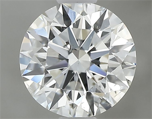 Picture of Natural Diamond 0.85 Carats, Round with Excellent Cut, H Color, SI2 Clarity and Certified by GIA