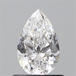 Picture of Natural Diamond 0.60 Carats, Pear with  Cut, D Color, SI2 Clarity and Certified by GIA