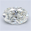 Natural Diamond 5.07 Carats, Oval with  Cut, I Color, VS1 Clarity and Certified by GIA
