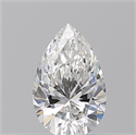 Natural Diamond 0.50 Carats, Pear with  Cut, E Color, VS2 Clarity and Certified by GIA