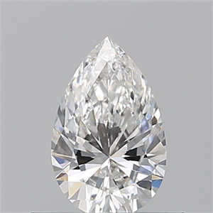Picture of Natural Diamond 0.50 Carats, Pear with  Cut, E Color, VS2 Clarity and Certified by GIA