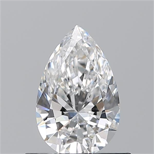Picture of Natural Diamond 0.57 Carats, Pear with  Cut, E Color, VS2 Clarity and Certified by GIA