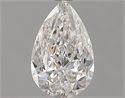 Natural Diamond 0.90 Carats, Pear with  Cut, E Color, VS2 Clarity and Certified by GIA