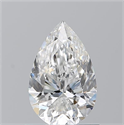 Natural Diamond 0.90 Carats, Pear with  Cut, F Color, SI1 Clarity and Certified by GIA