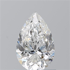 Picture of Natural Diamond 0.90 Carats, Pear with  Cut, F Color, SI1 Clarity and Certified by GIA