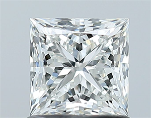 Picture of Natural Diamond 1.02 Carats, Princess with  Cut, H Color, VS1 Clarity and Certified by GIA