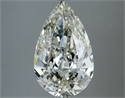 Natural Diamond 3.00 Carats, Pear with  Cut, I Color, VVS2 Clarity and Certified by IGI