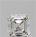 Natural Diamond 1.51 Carats, Asscher with  Cut, I Color, SI1 Clarity and Certified by GIA