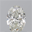 Natural Diamond 0.72 Carats, Oval with  Cut, I Color, VVS2 Clarity and Certified by GIA