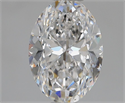Natural Diamond 1.20 Carats, Oval with  Cut, E Color, VS2 Clarity and Certified by GIA