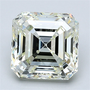 Picture of Natural Diamond 5.02 Carats, Asscher with  Cut, N Color, VVS2 Clarity and Certified by GIA