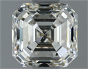 Natural Diamond 1.01 Carats, Asscher with  Cut, J Color, VS2 Clarity and Certified by IGI